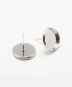 Napichovacie náušnice strieborné 12 mm