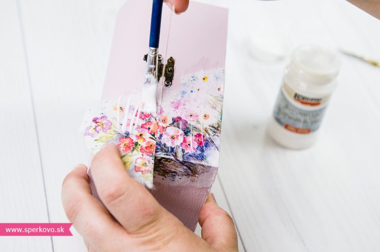 Ryžový papier na decoupage postup