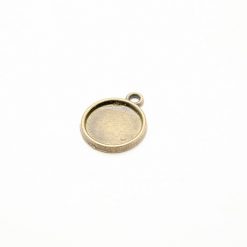 Ozdobné lôžko na zalievané šperky 12 mm bronz