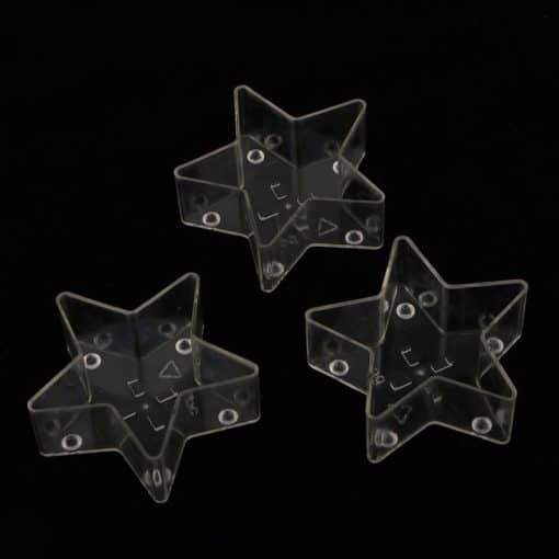 Plastová forma na sviečku hviezdička