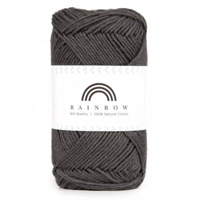 Vlna na háčkovanie Rainbow Anthracite Grey 010