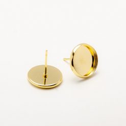Napichovacie náušnice zlaté 12 mm