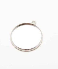 Kovové lôžko na krištálovú živicu 14 mm strieborné