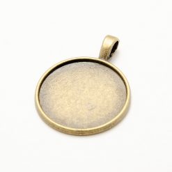 Okrúhle kovové lôžko na zalievanie 20 mm bronz