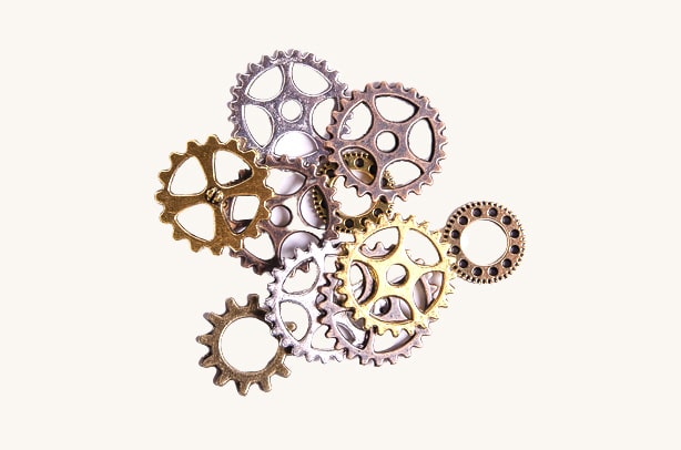 Steampunk ozdoby na zalievanie do lôžka