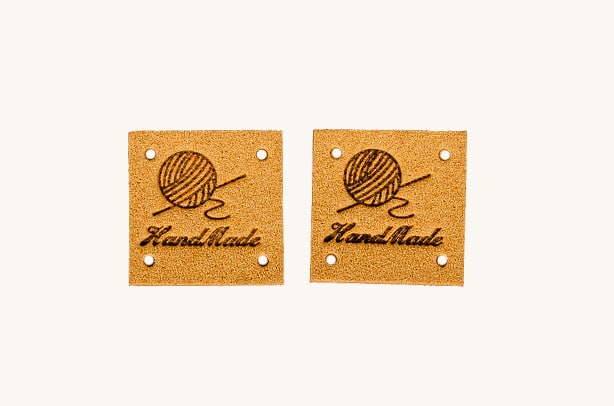 Kožený štítok Handmade variant 6