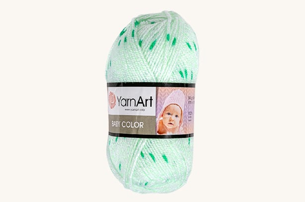Vlna YarnArt Baby color zelená