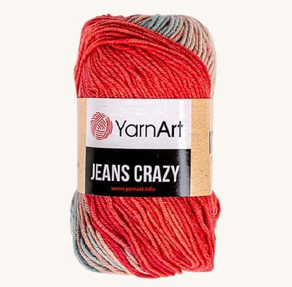 Vlna YarnArt Jeans Crazy 8205