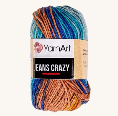 Vlna YarnArt Jeans Crazy 8207