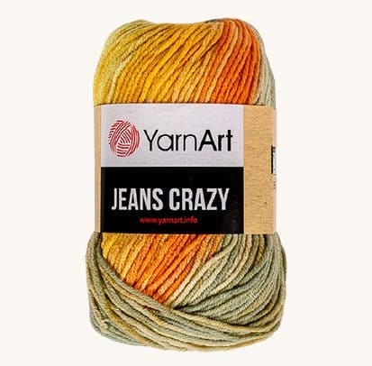 Vlna YarnArt Jeans Crazy 8210