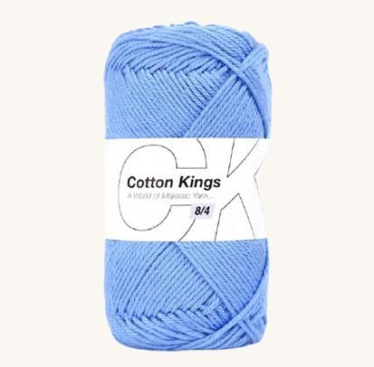 100 % vlna Cotton Kings Sky Blue 28