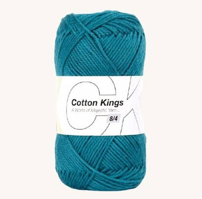 100 % vlna Cotton Kings Teal 42