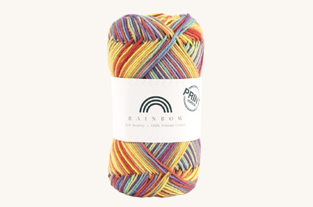 Vlna na háčkovanie Rainbow Cotton Print Anita 04