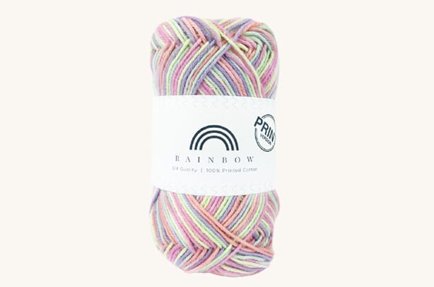 Vlna na háčkovanie Rainbow Cotton Print Camilla 16