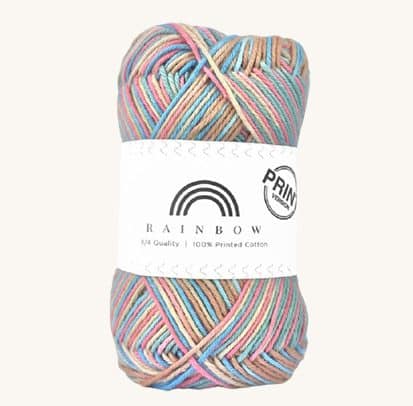 Vlna na háčkovanie Rainbow Cotton Print Josefine 17