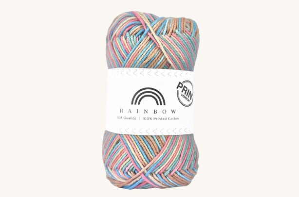Vlna na háčkovanie Rainbow Cotton Print Josefine 17