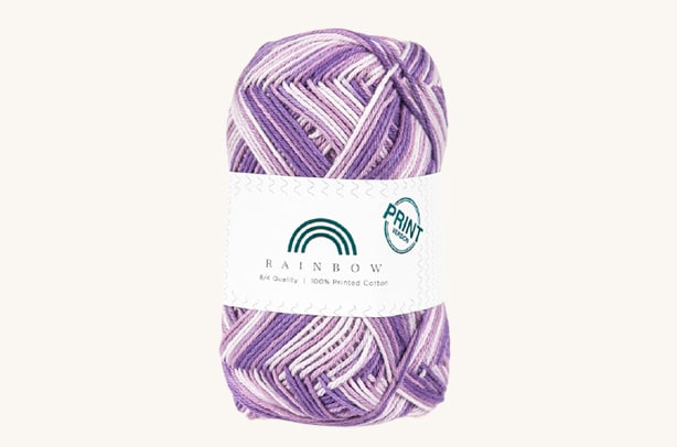 Vlna na háčkovanie Rainbow Cotton Print Junni 07