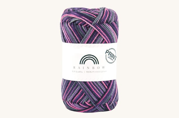 Vlna na háčkovanie Rainbow Cotton Print Kathrina 05