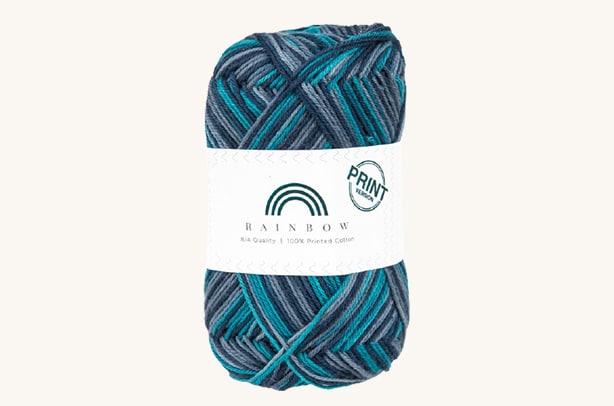 Vlna na háčkovanie Rainbow Cotton Print Tine 06