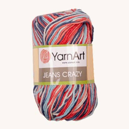 Vlna YarnArt Jeans Crazy 7208