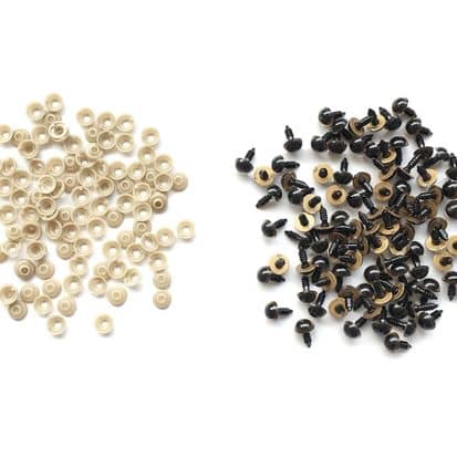 Bezpečnostné oči zlaté 10 mm
