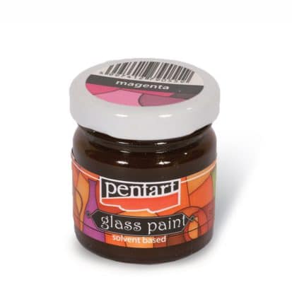 farba na sklo pentart magenta 1