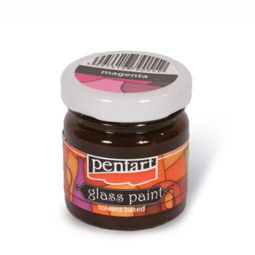 farba na sklo pentart magenta 1